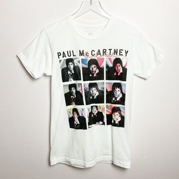 PAUL MCCARTNEY Graphic Concert Tee White Crewneck - Picture 1 of 6